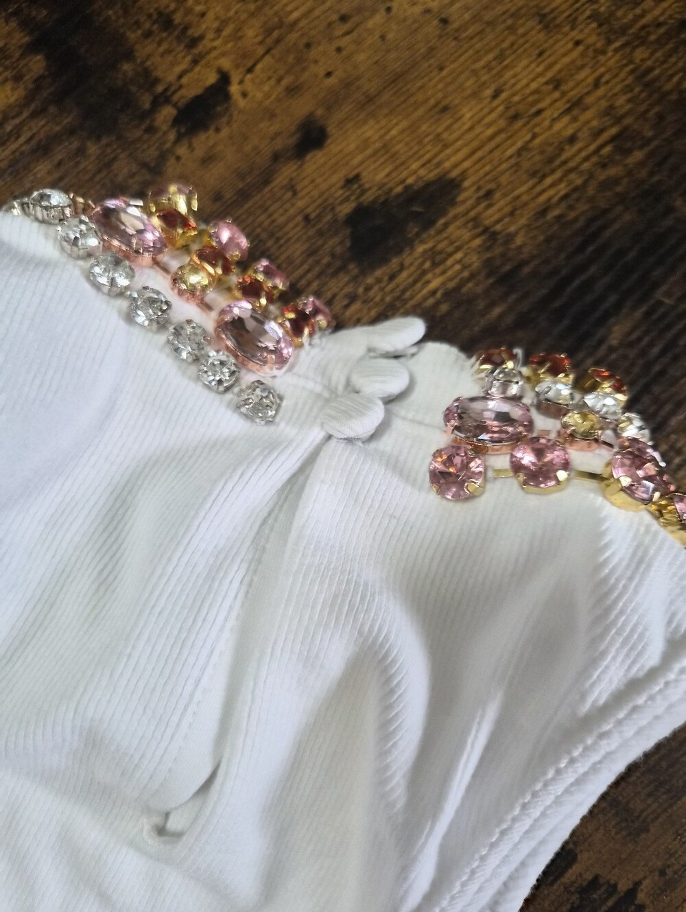 NWT Cinq a Sept Embellished White Tank - Picture 7 of 7